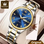Olevs 6630 (silver-blue) Stainless Steel Men Watch