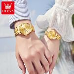 Olevs 6630 Couple (full-golden) Stainless Steel Men Watch