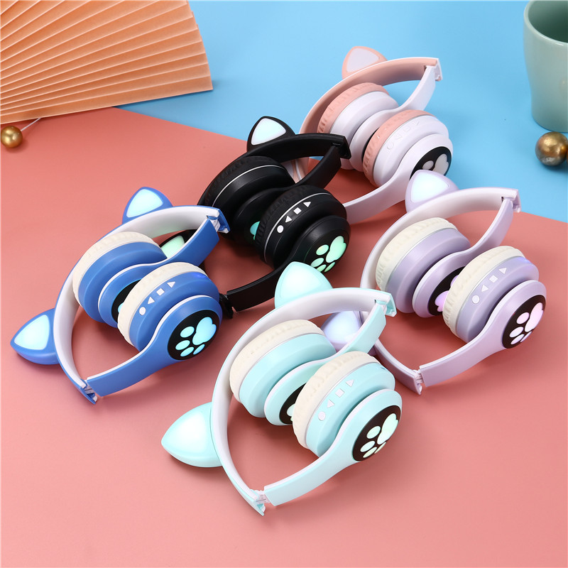 1720981088-cat-ear-headphones-viv-23m-2 FM & MEMORY CARD SUPPORTED BLUETOOTH HEADPHONE - Image 1