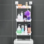 3 Tier Multifunctional Kitchen & Bathroom Wall Hanging Storage Rack - Image 2